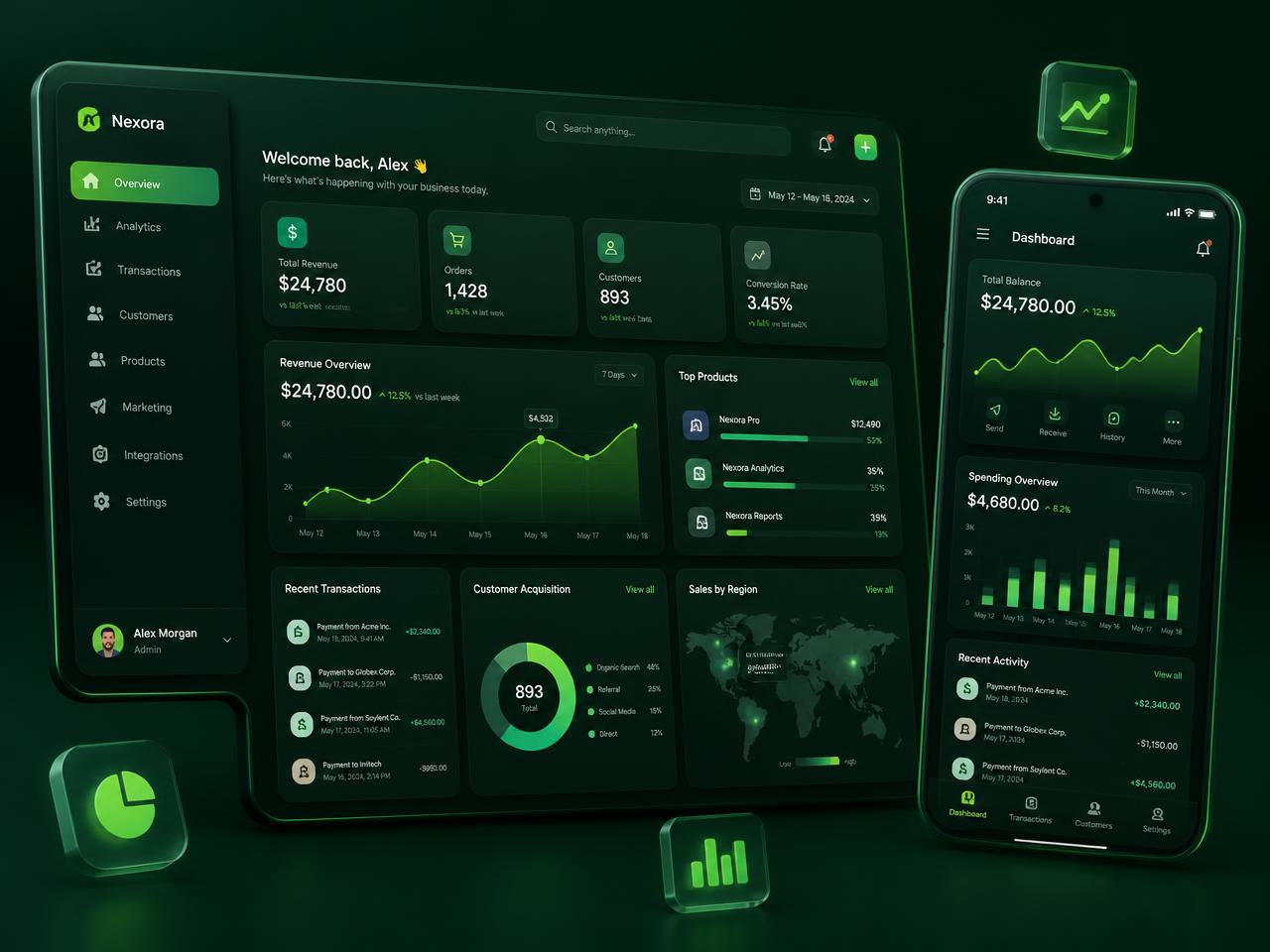 Mockup dashboard modern buatan GZcode